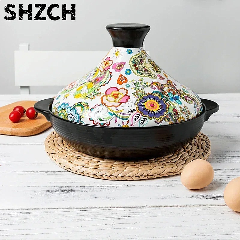 Tagine Clay Pot - Panela de Barro Cerâmica 2L para