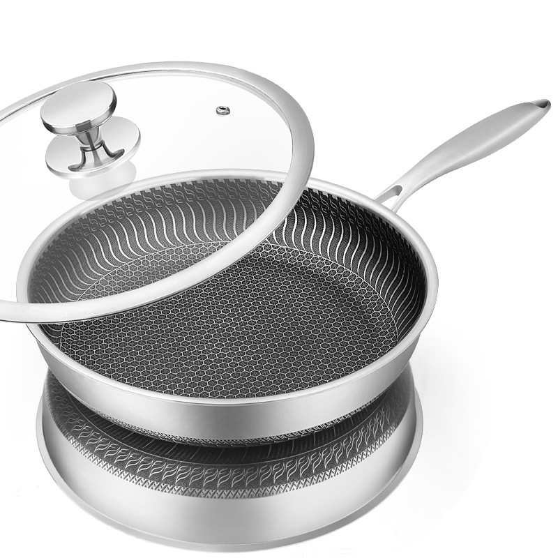 Crepe Pan Nonstick - Lmetjma frigideira de aço inoxidável antiaderente