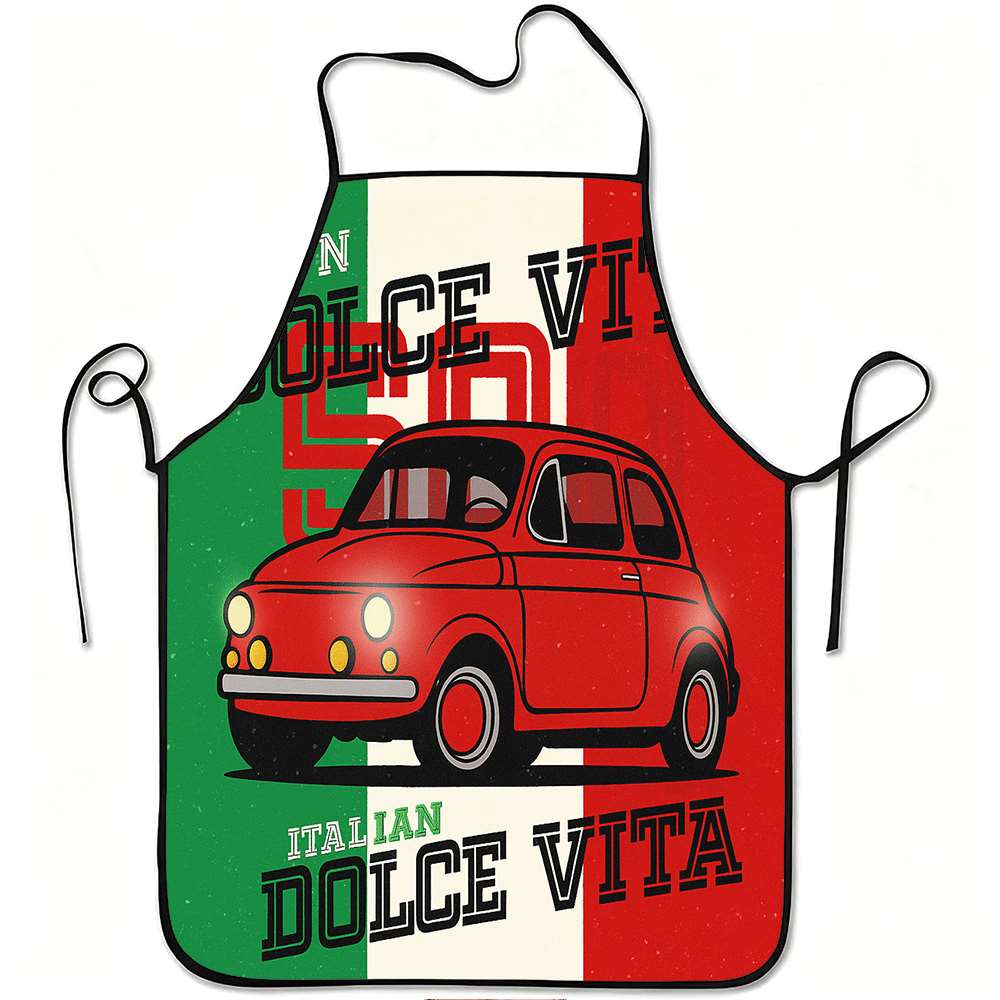 Home Cooking Ideas - 1 Avental Divertido com Tema Italiano,