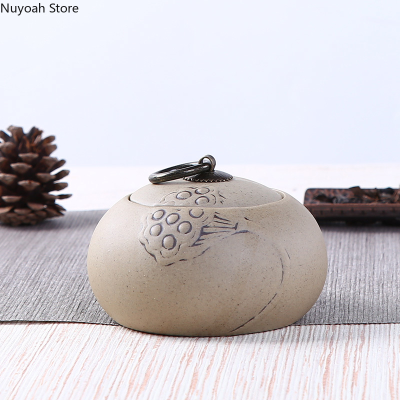 Tagine Clay Pot - Chá caddy cerâmica argila roxa grés