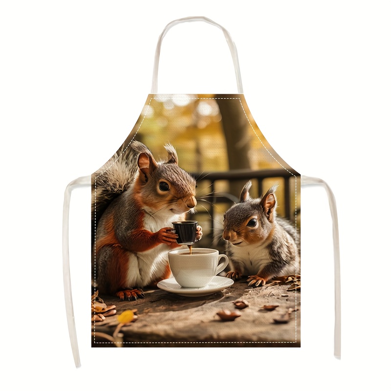Home Cooking Ideas - Avental de Linho com Estampa de