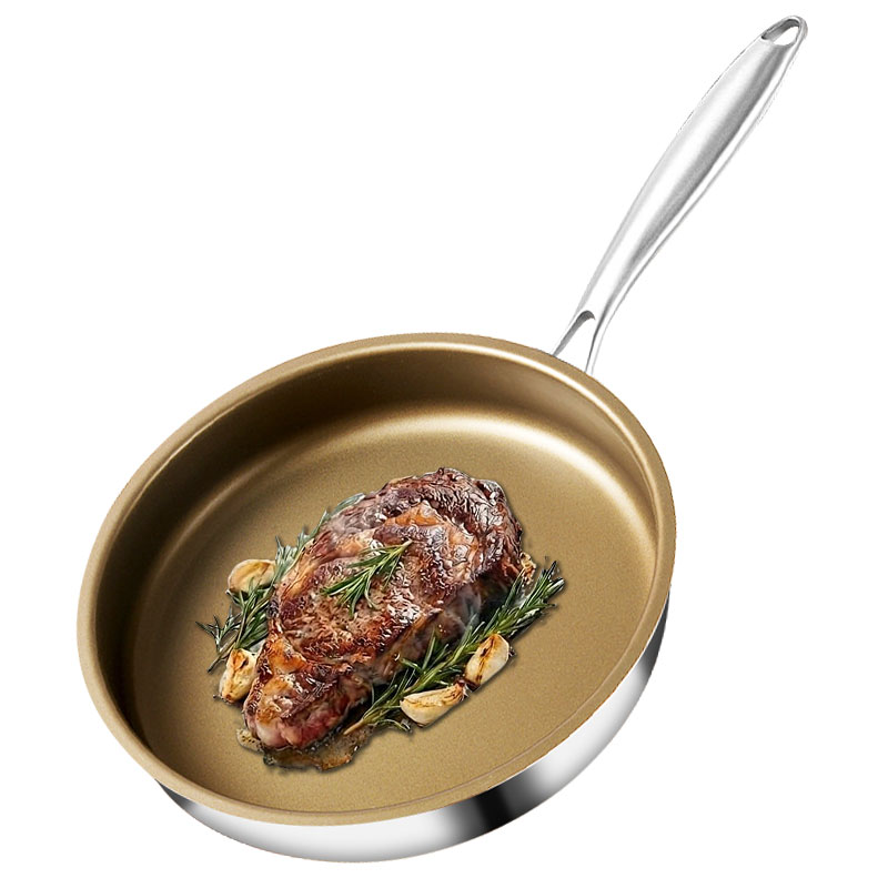 Crepe Pan Nonstick - Panela Antiaderente de Titânio com Cabo