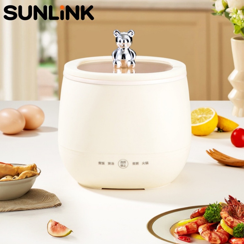 Hot Pot Portable Dual - Panela Elétrica Mini de 1.8L, Antiaderente,