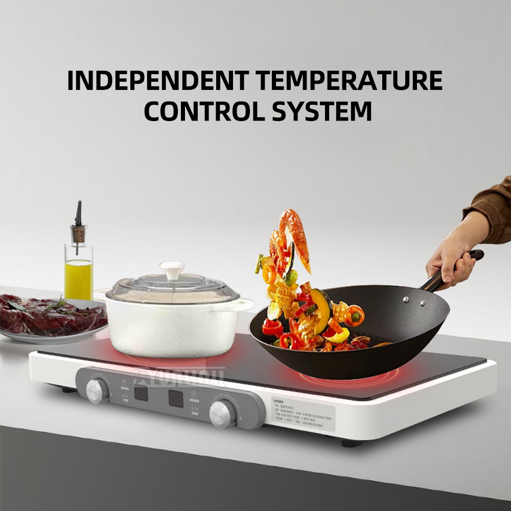 Hot Pot Portable Dual - Fogão de Indução Duplo Multifuncional Portátil