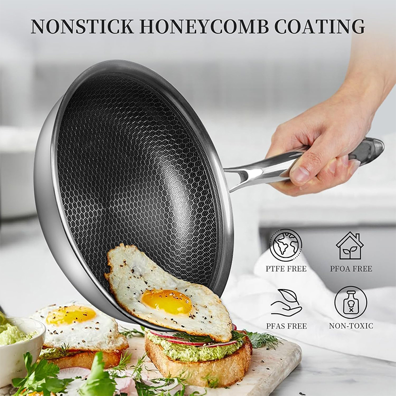 Frigideira de aço inoxidável c - Crepe Pan Nonstick avaliação e preço