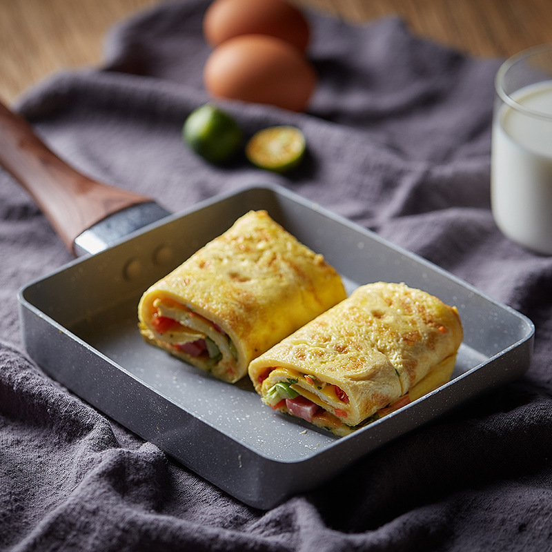 Frigideira tamagoyaki omelete  - Crepe Pan Nonstick avaliação e preço