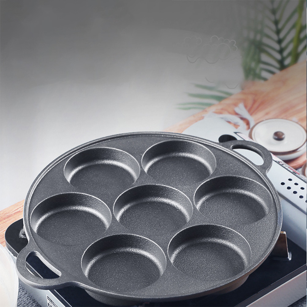 Panela de Fritura com 7 Furos  - Crepe Pan Nonstick avaliação e preço