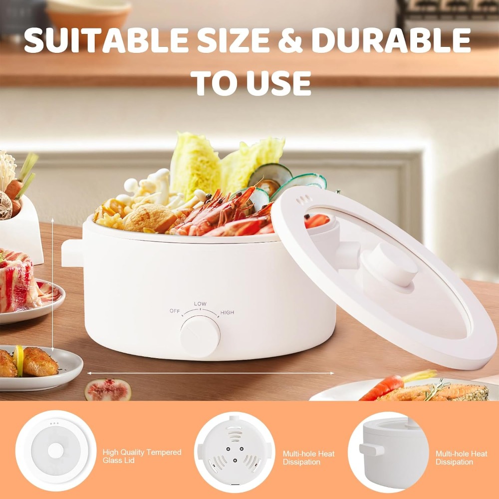 Panela Elétrica, Panela Portát - Hot Pot Portable Dual avaliação e preço