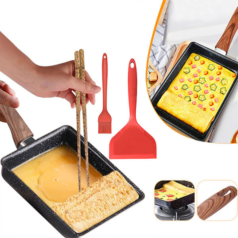 Tamagoyaki japonês omelete pan - Crepe Pan Nonstick avaliação e preço
