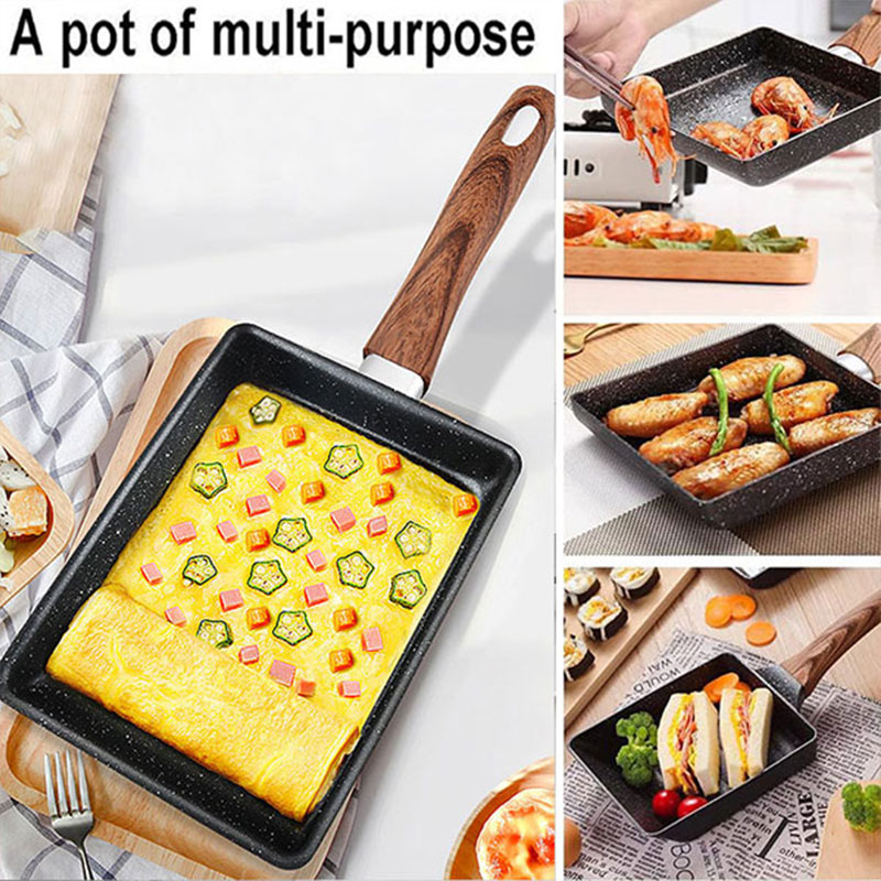 Tamagoyaki japonês omelete pan - Crepe Pan Nonstick avaliação e preço