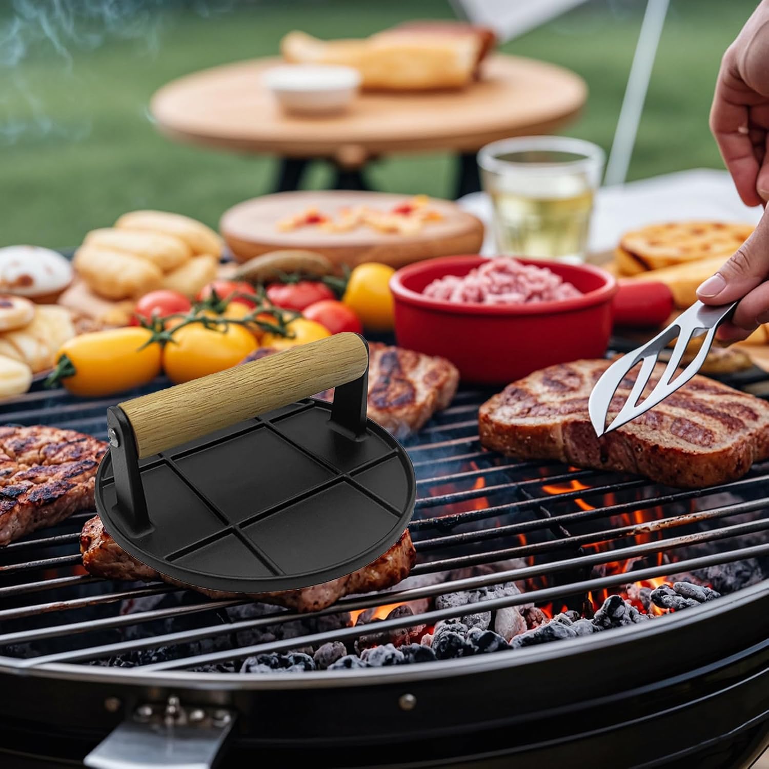 Prensa para Hambúrgueres com C - Crepe Pan Nonstick avaliação e preço