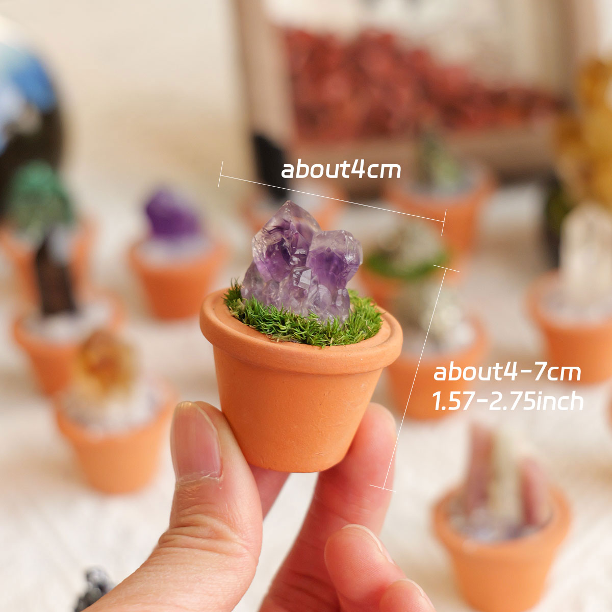 1pc pedras de cristal natural  - Tagine Clay Pot avaliação e preço