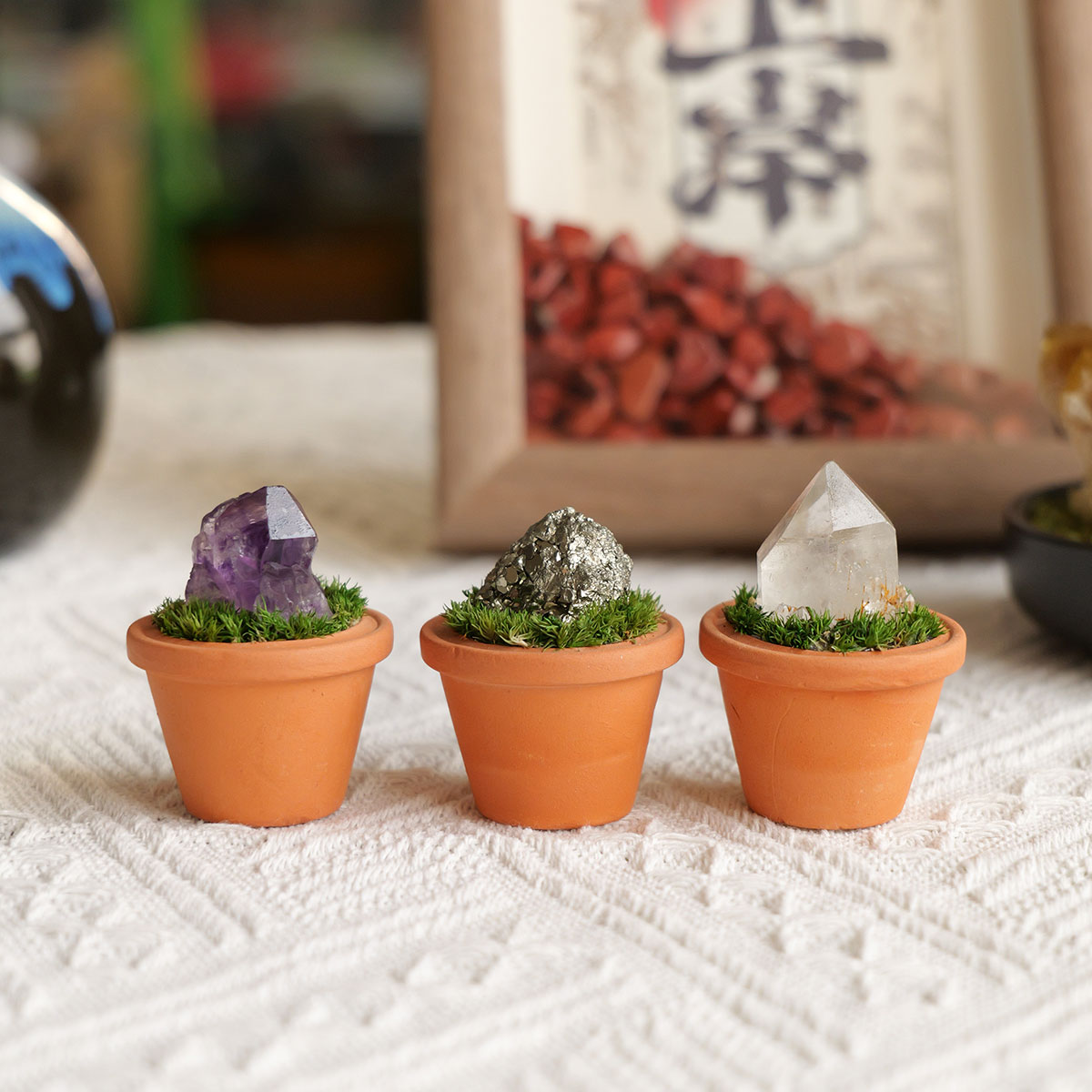 1pc pedras de cristal natural  - Tagine Clay Pot avaliação e preço